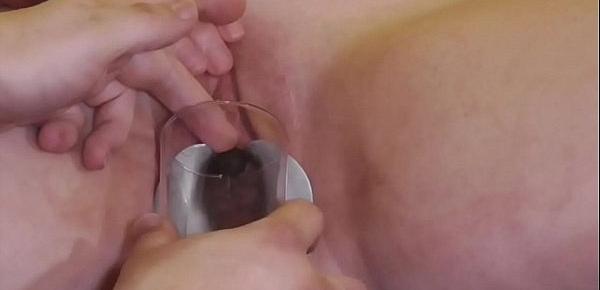  Analslut - James playing with her urethra - pee, sounds, stretching - Gaping pussy